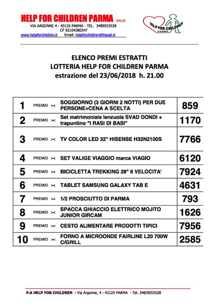 2018-06-28 Estrazione lotteria